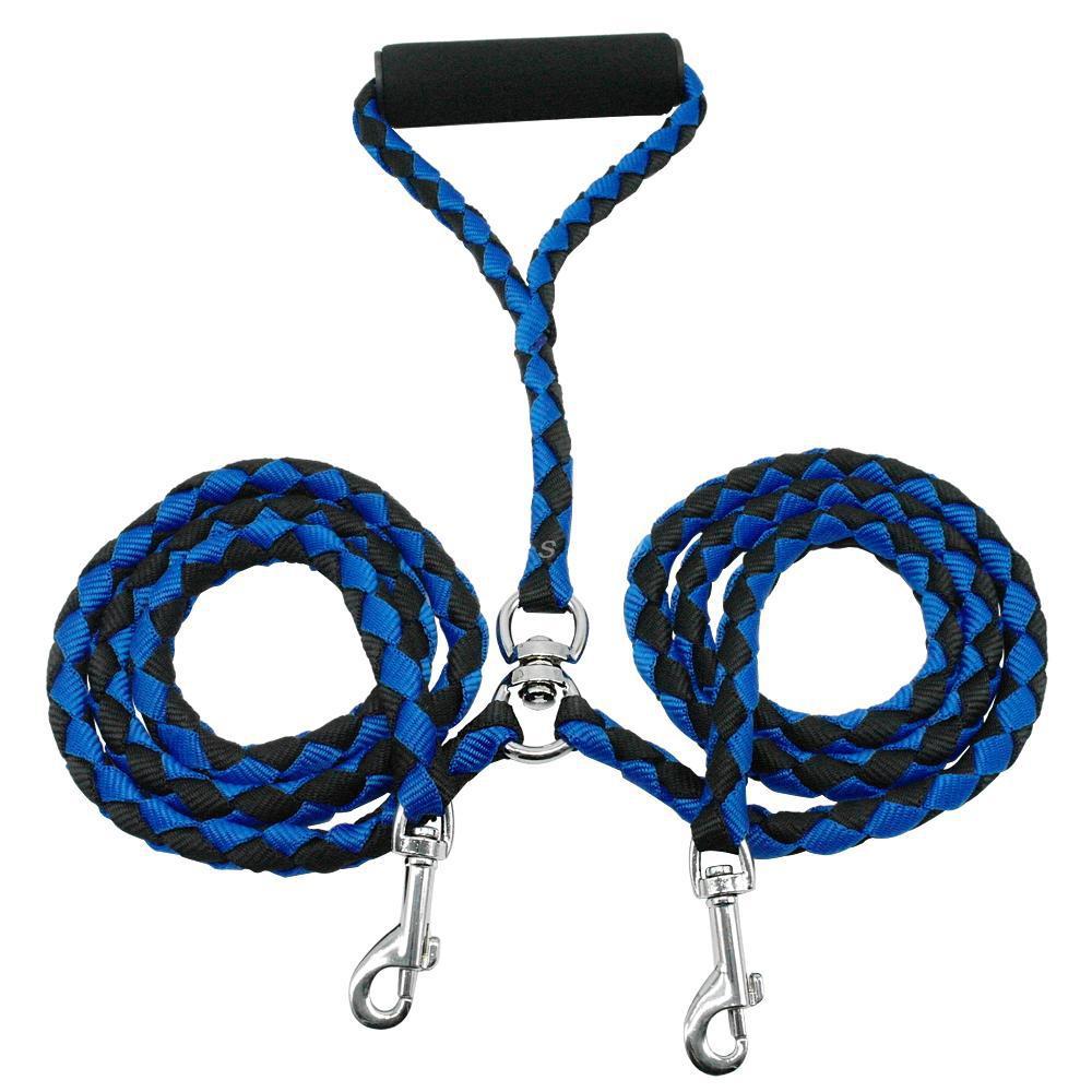 Braided Two-Dog Leash